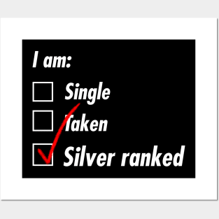 Single Taken Silver Posters and Art